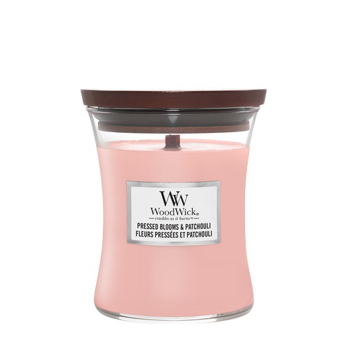 WoodWick Pressed Blooms & Patchouli Medium Candle