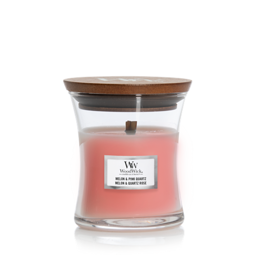 WoodWick Melon & Pink Quartz Mini Candle