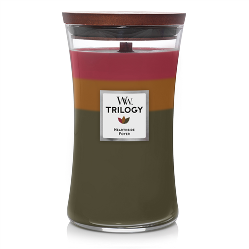 Woodwick Hearthside trilogy Large Candle