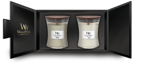 Woodwick Deluxe Gift Set 2 Medium Candles