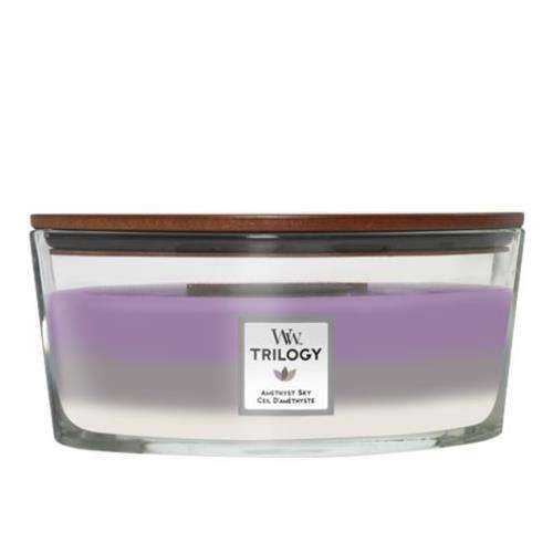 Woodwick Trilogy Amethyst Sky Ellipse Candle