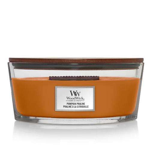 Woodwick Pumpkin Praline Ellipse Candle