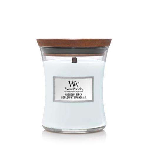 Woodwick Magnolia Birch Medium Candle