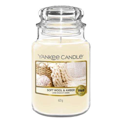 Yankee Candle Soft Wool & Amber Large Jar