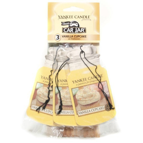 Yankee Candle Vanilla Cupcake Car Jar Classic 3 pack