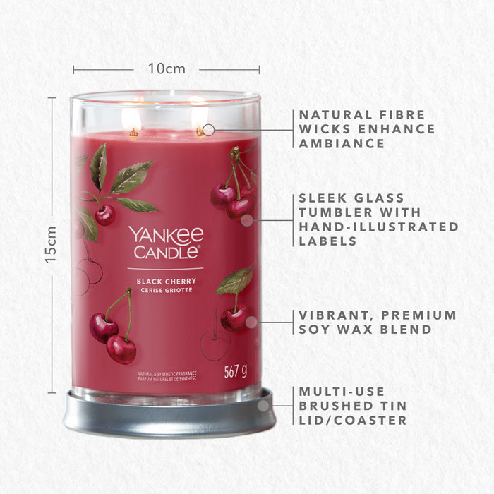 Yankee Candle  Black Cherry Large Tumbler